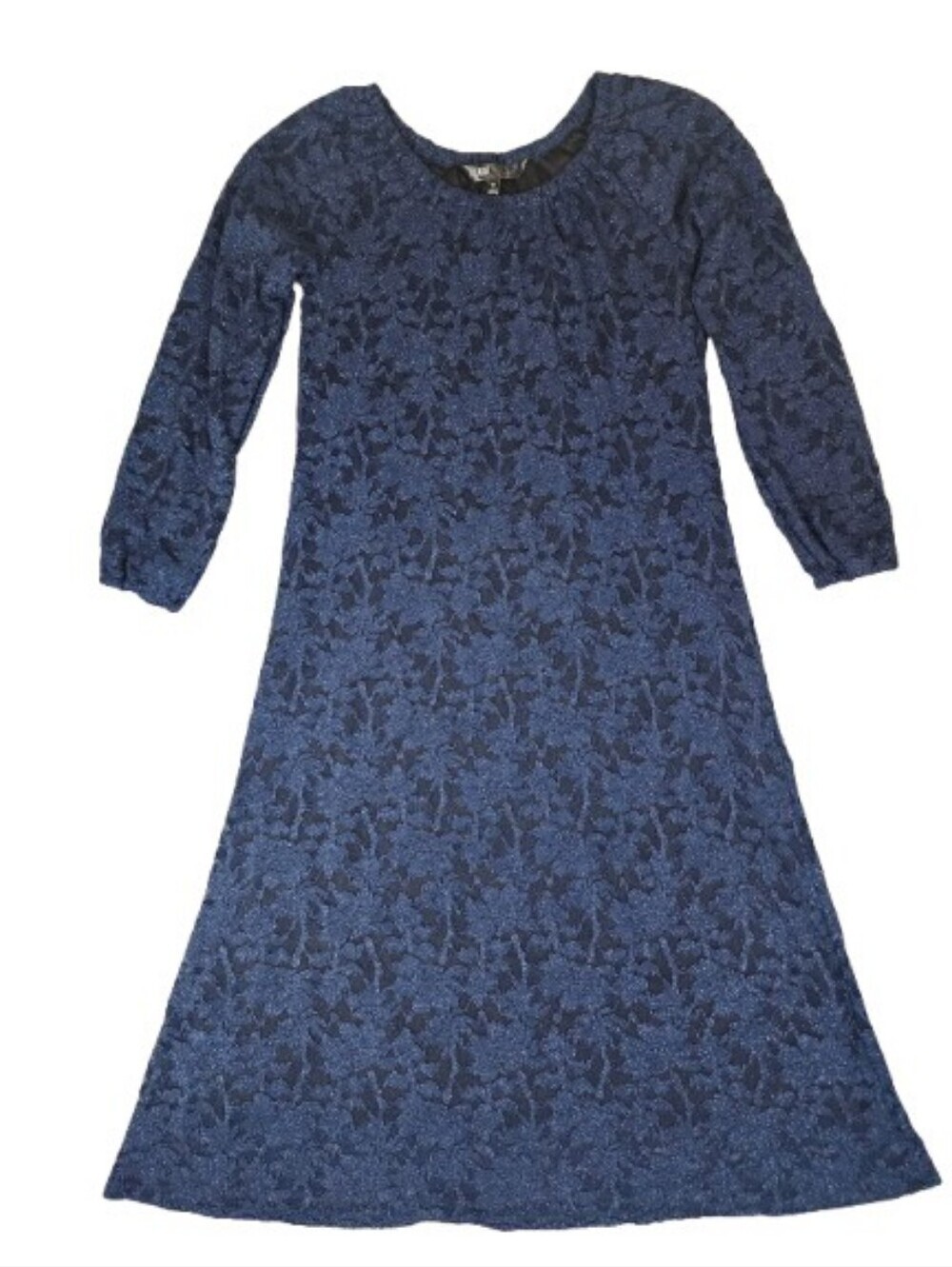 LuLaRoe Elegant Eve Dress XS NWT Navy Floral Lace Midi Stretch Modest Feminine